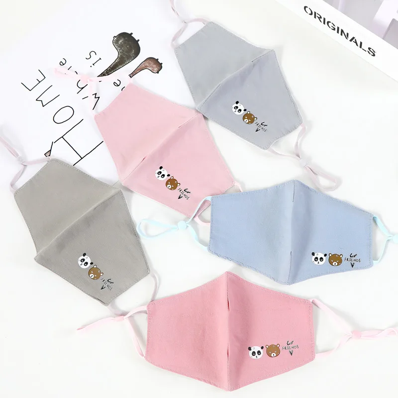 Модная Повседневная велосипедная маска для лица с мультяшным принтом женщин и