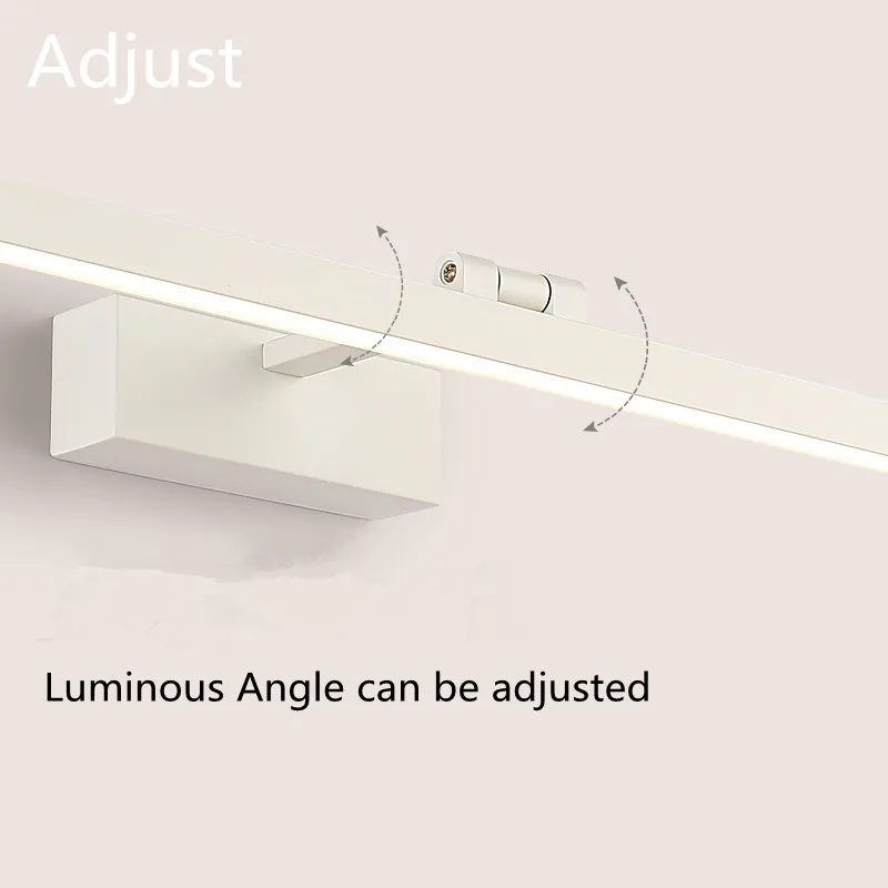 New Nordic Modern Led Mirror Headlight Waterproof Fog Toilet Bathroom Wall Lamp Metal Cabinet Light | Лампы и освещение