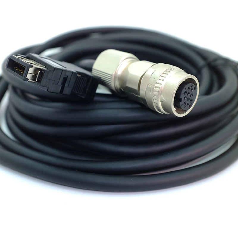 Linha de Feedback do Sinal do Codificador do Motor do Cnc M70 Cnv2e8p 9p5m 3m 8m 10m Cabo com a Tomada Reta ou do Cotovelo Fios elétricos