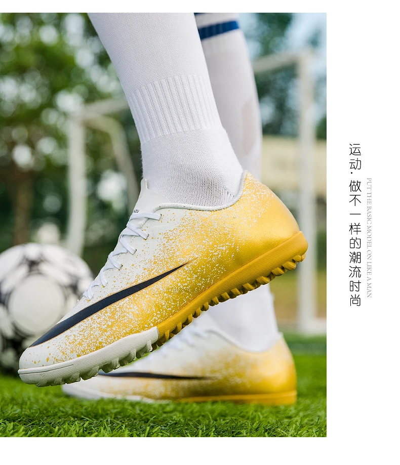 Новинка! Мужские футбольные бутсы ZHENZU Turf для помещений, детские бутсы для мальчиков, футбольные бутсы, спортивные кроссовки, европейские размеры 35-44, voetbalschoenen