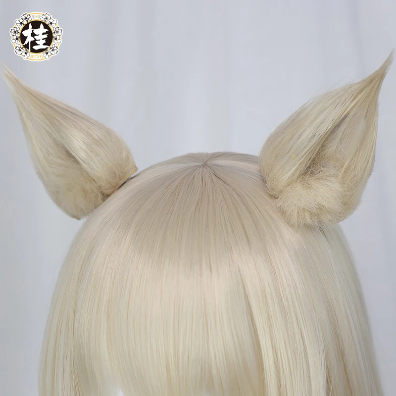 UWOWO Nekopara Coconut Cosplay Wig, 80cm Long Synthetic Hair with Cat Ears, Heat Resistant Fiber image 2