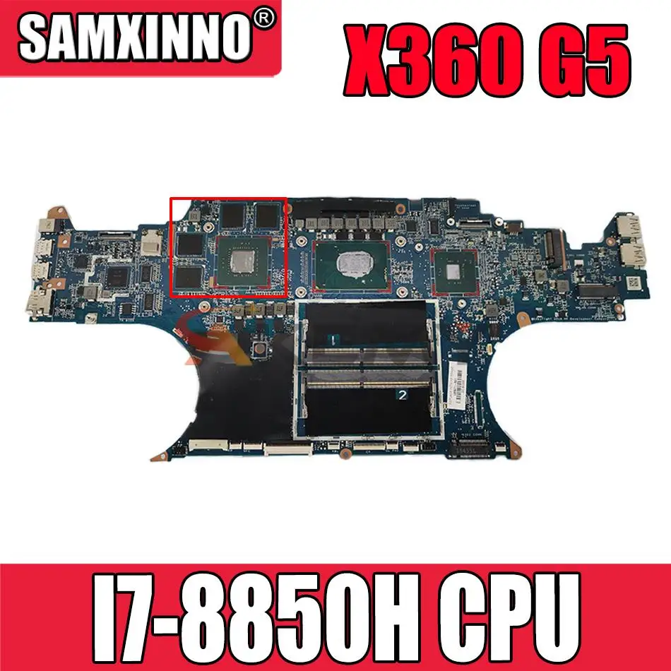 

For HP ZBOOK X360 G5 L33161-001 L33161-501 L33161-601 DA0XW1MBAI1 Laptop Motherboard I7-8850H CPU 100% working well