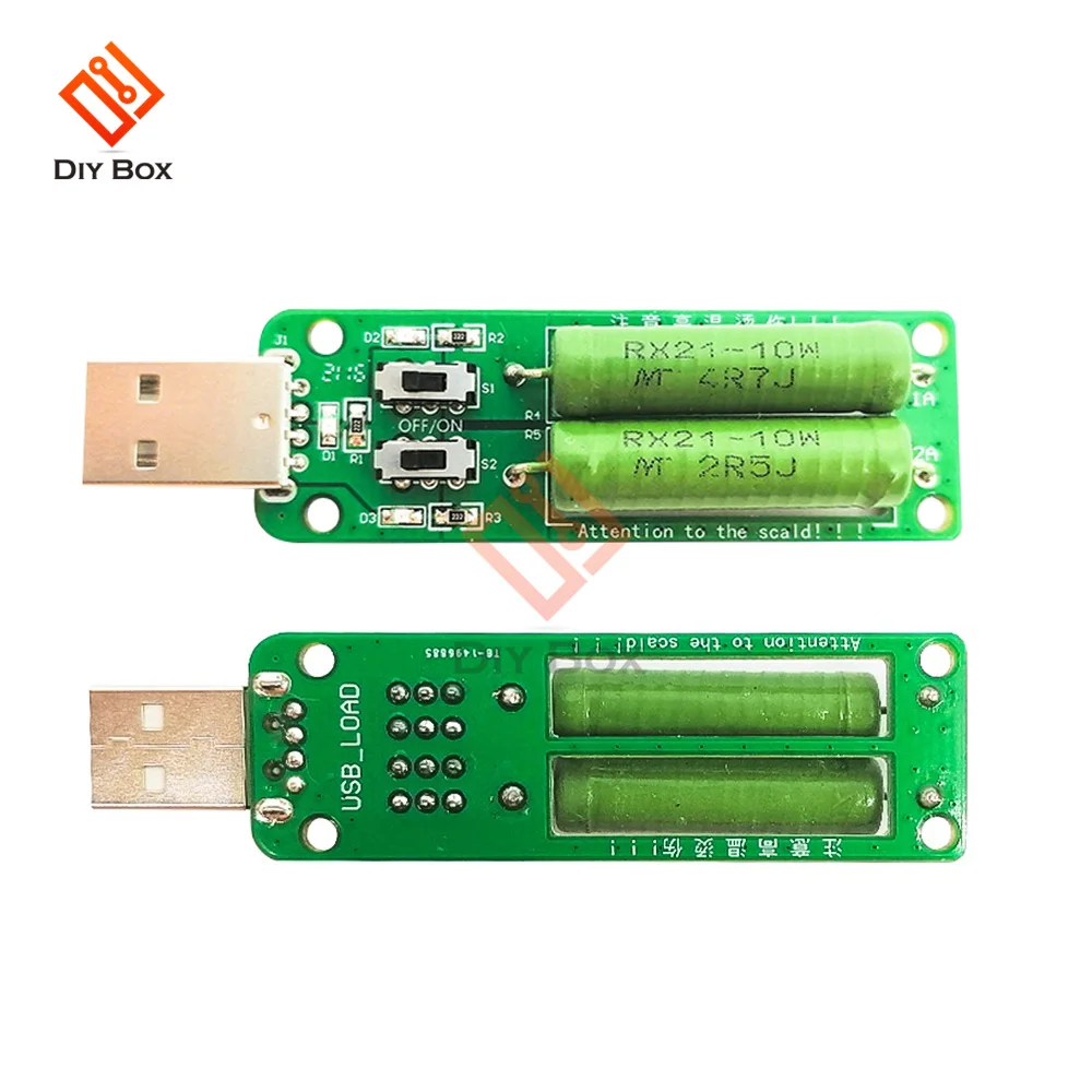 Резистор USB dc электронная нагрузка с регулируемым переключателем 3 5 в 1 а ток/2 а/3