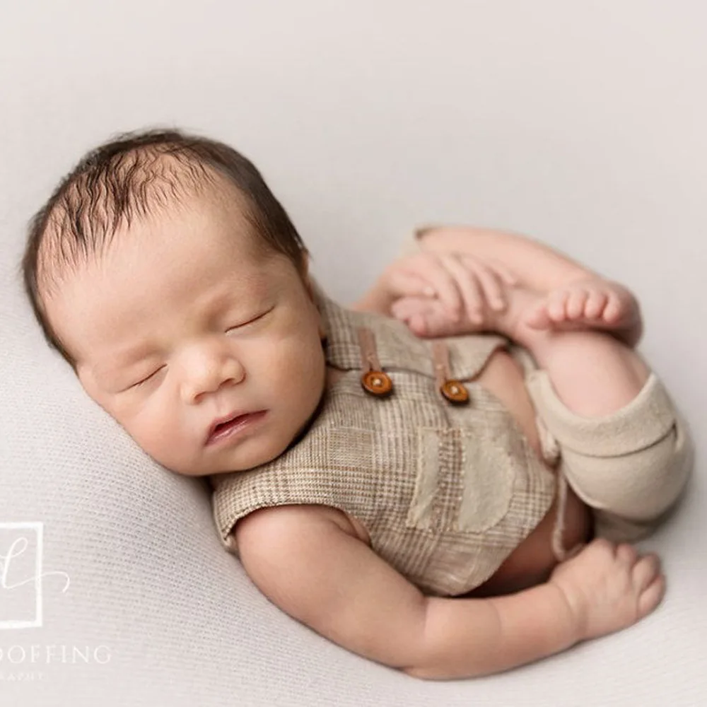 Baby Boy Little Gentleman Vest Shorts Newborn Photography Props Clothes Infant Birthday Picture Shoot fotografia Prop Pant | Детская
