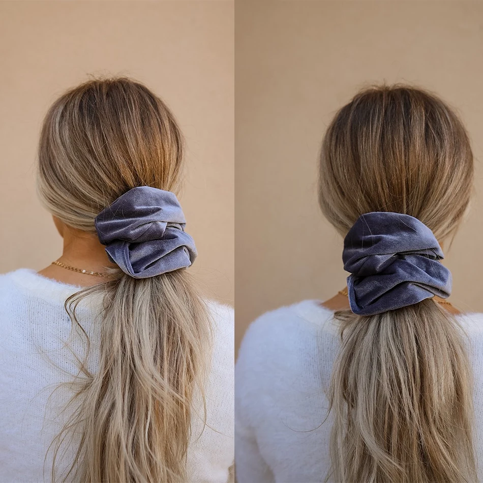 LEVAO на устойчивой платформе Большие бархат резинка для волос хвоста резинки