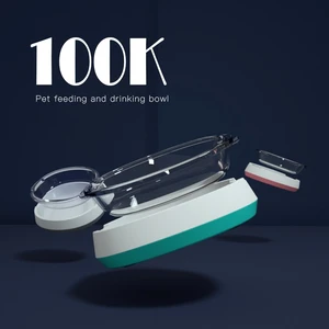 Стеклянная миска для кота, поилка для собаки, собачий контейнер для еды, поилка для кошек, кормушка для питьевой воды, миска для корма для кошек, товары для домашних животных
