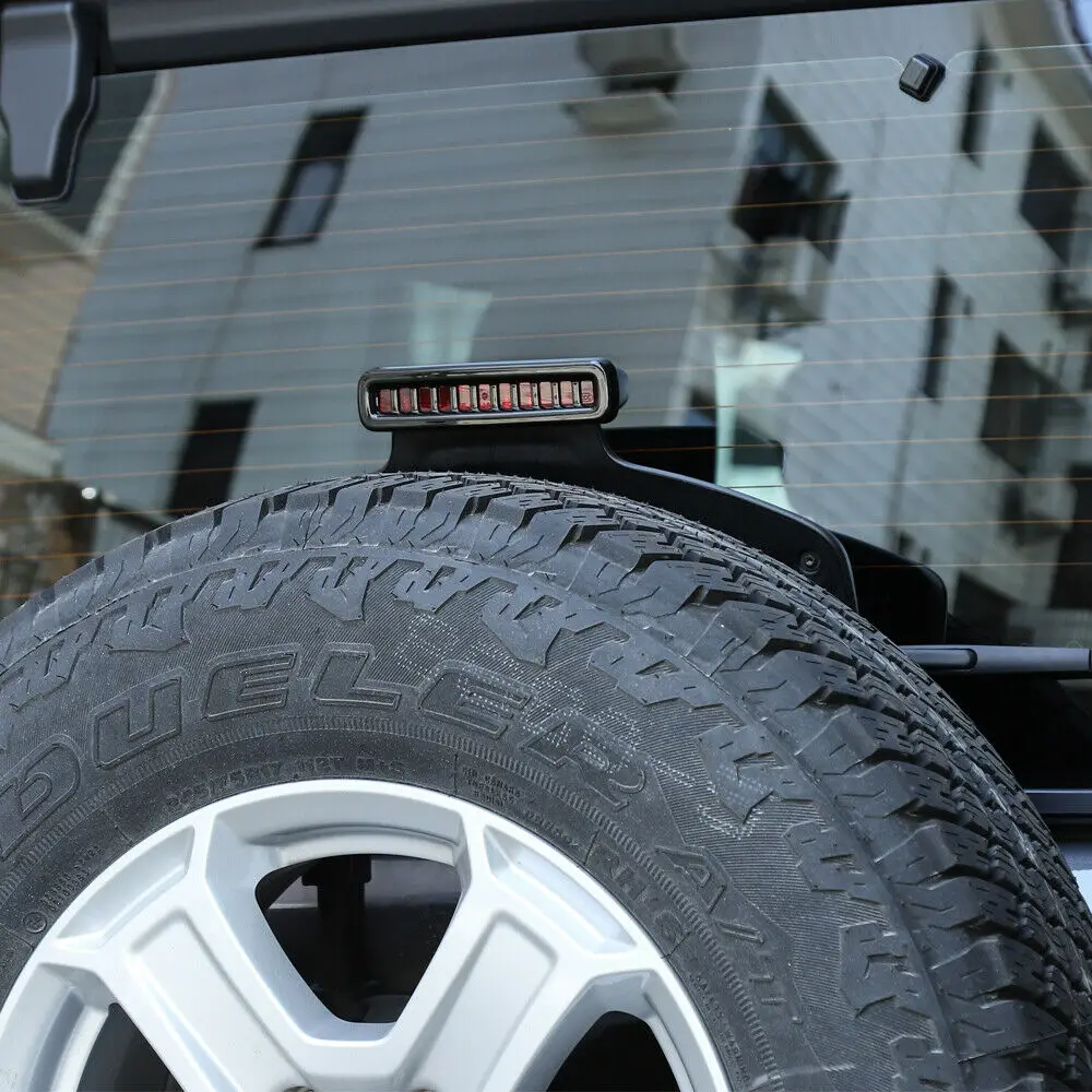 Rear High Mounted Brake Stop Lamp Light Cover Trim Fit 18 for Jeep Wrangler JL | Hoods