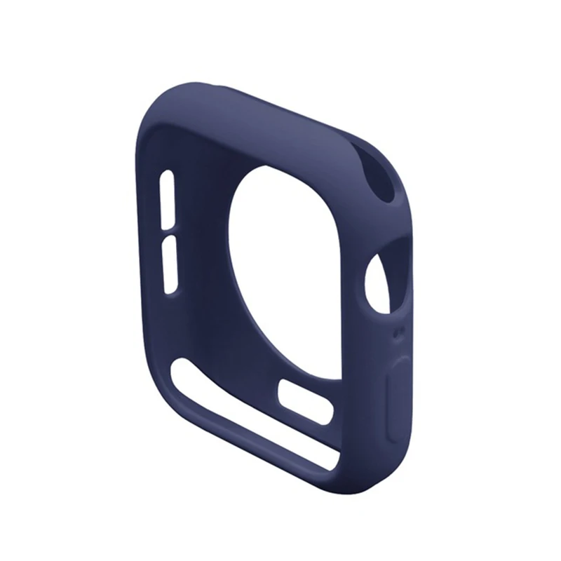 Чехол для часов Apple Watch 42 мм, 38 мм, 40 мм, 44 мм, мягкий силиконовый чехол из ТПУ для iwatch Series 4, 3, 2, 1, чехол ярких цветов - Цвет: 2 Pcs Deep Blue