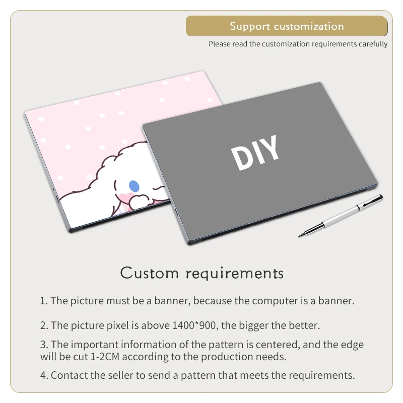 Универсальная наклейка сделай сам для ноутбука ПВХ мультяшный чехол Виниловая 11