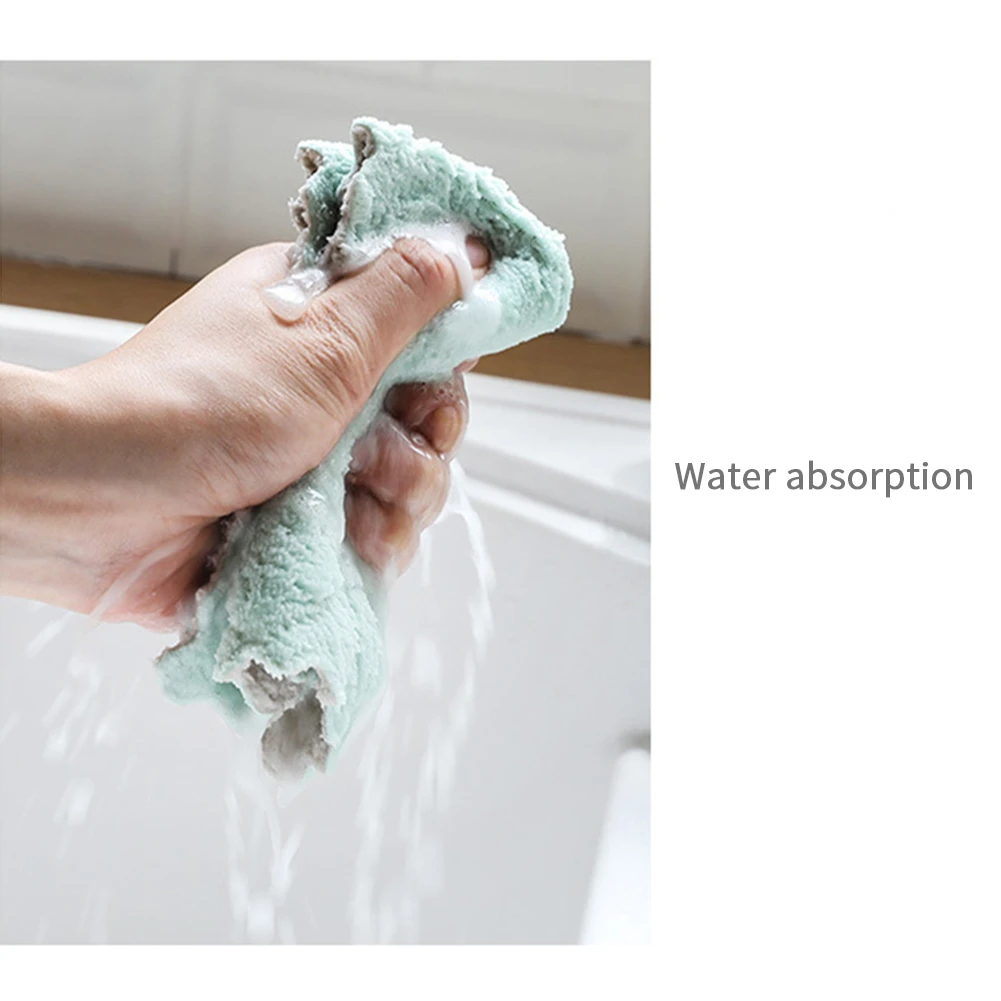 1/6 шт полотенце из микрофибры для мытья кухонной посуды тряпичная посуда бытовая