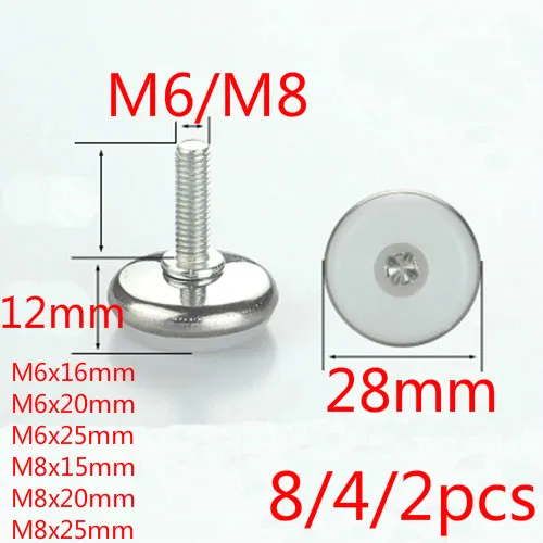 8/4/2 шт. деревянные ноги мебели Железный белый прозрачный Рабочий стол Шкаф стул