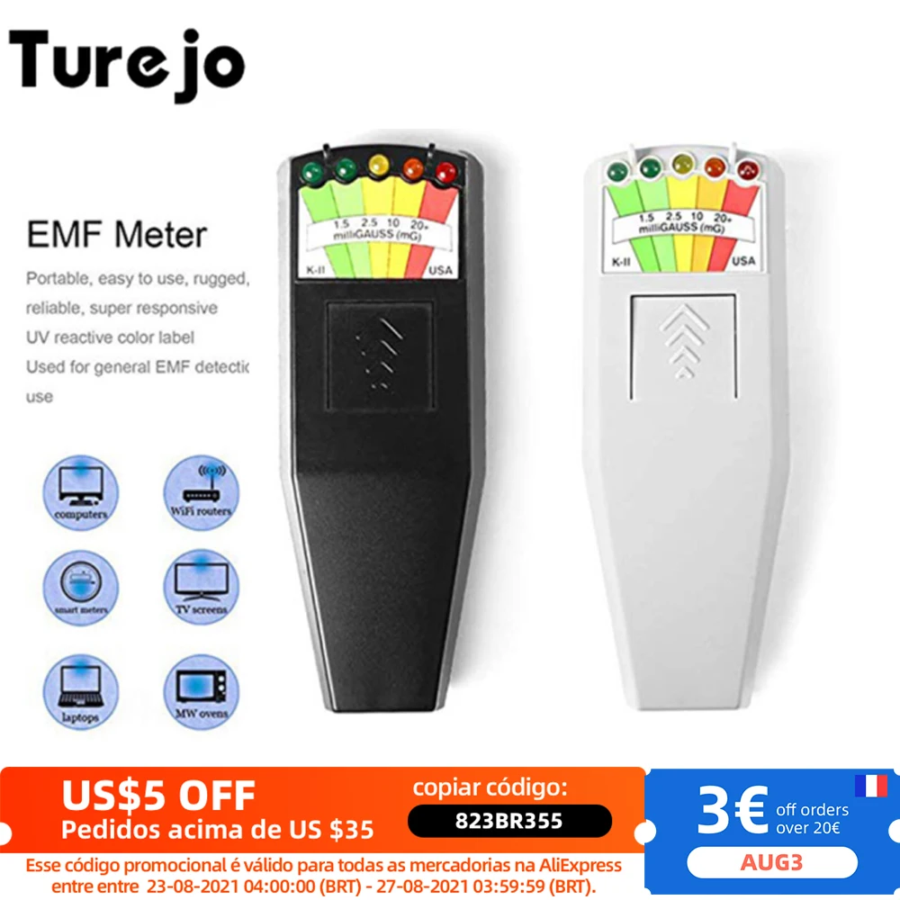 Измеритель K2 EMF ручной дозиметр с ЖК дисплеем и детектором электромагнитного