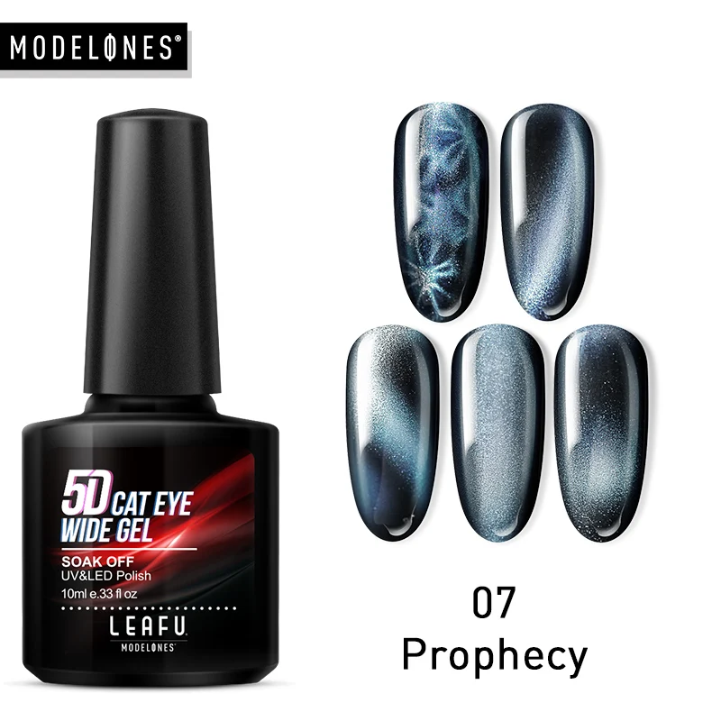 Гель лак для ногтей Modelones 5D кошачий глаз широкий магнитный лазерный дизайна