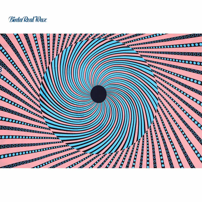 6 ярдов Анкара африканская ткань настоящий воск печать полиэстер батик бинта