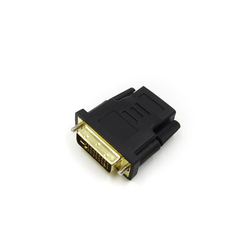 DVI-D двойной штекер 24 + 1 pin на HDMI Женский 19 адаптер DVI золотой разъем для HDTV |