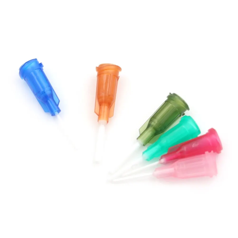 6pcs Plastic DIY Mixed Syringe Needle Tips Blunt Dispensing Flexible Tip 14-25Ga For Glue Dispenser | Обустройство дома