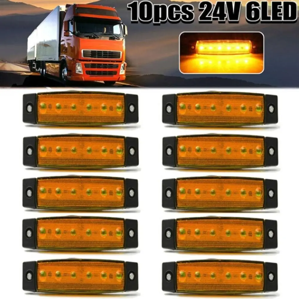10 шт. автомобиля 12V 6 светодиодный боковые габаритные индикатор светильник s