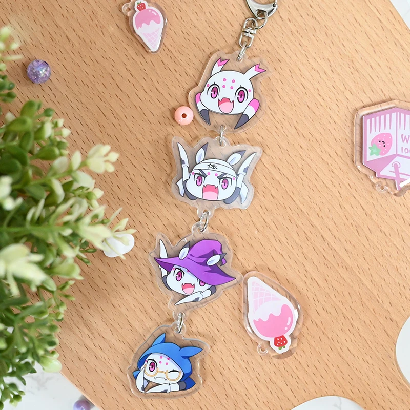 

Аниме, так что я паук, так что Kumo Desu Ga, Nani Ka Брелок для ключей типа Q, милый мультяшный кулон для косплея, модные подарки