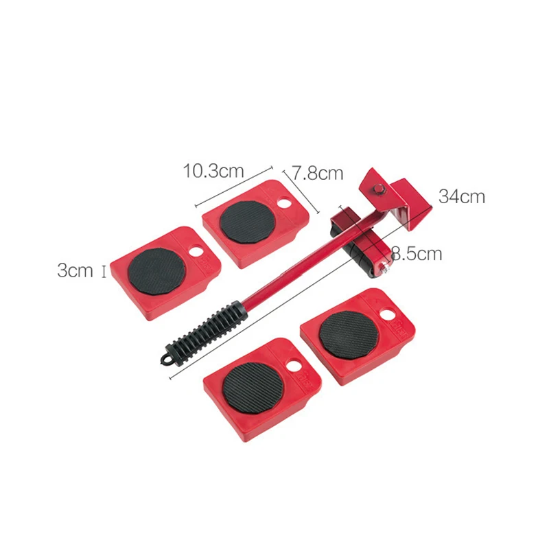 Транспортировка мебели подъемник тяжелые продукты 4 колесный ролик с 1 бар вещи