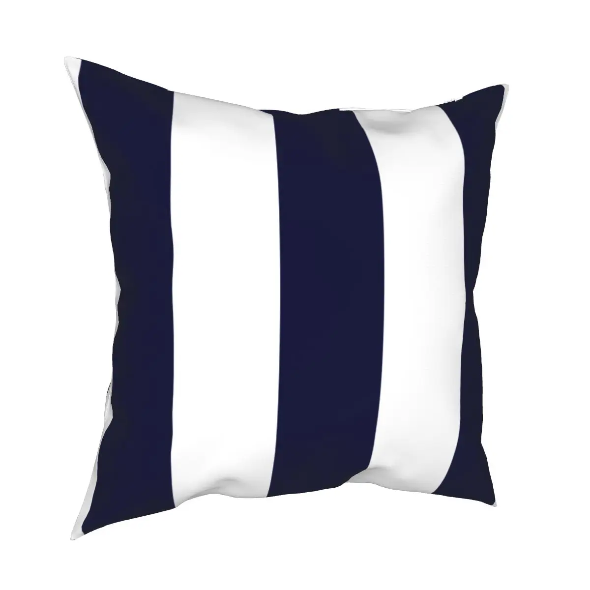 Темно синие и белая полосатая наволочка Печатный чехол для подушки из полиэстера