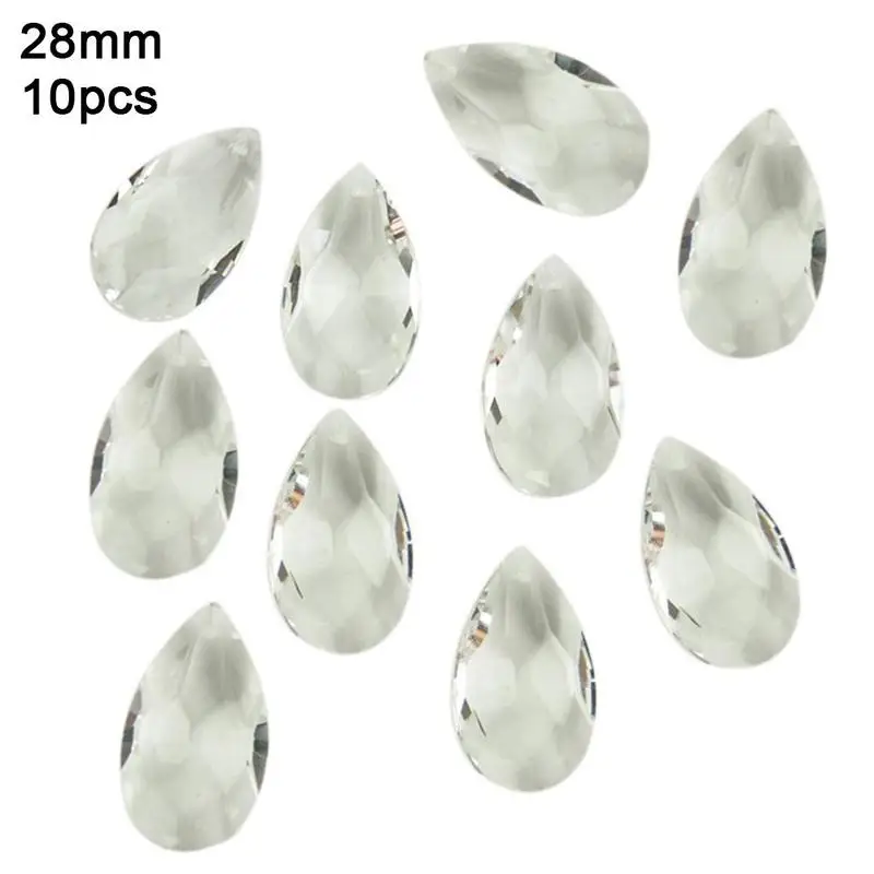 

Lighting Crystal Accessories Clear Glass Crystal Prism DIY Pendant Chandelier Jewelry Suncatcher Spacer Faceted