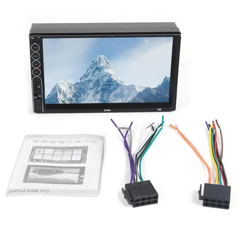 Автомагнитола 2 DIN SWM N6 MP5 плеер с 7 дюймовым сенсорным экраном Bluetooth USB AUX FM камерой