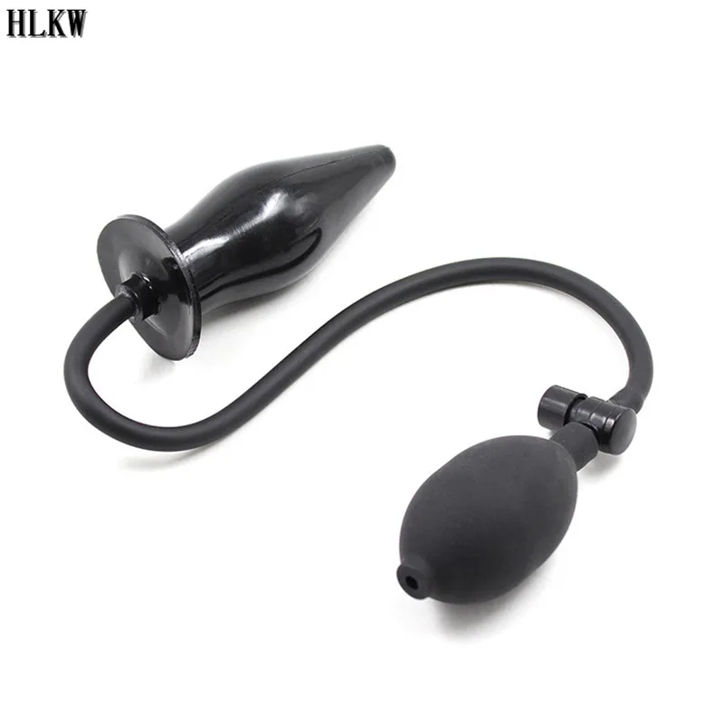 Большая силиконовая Анальная пробка надувная расширяемый анальный расширитель