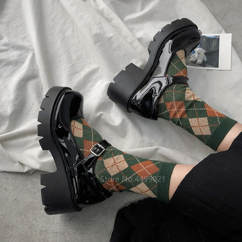 

Japanese Style Lolita Shoes Women Vintage Soft Sister Girls High Heels Waterproof Platform College Student Cosplay Costume Shoes