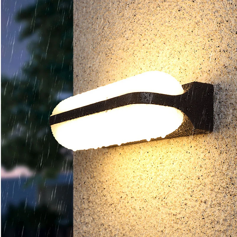

Outdoor Waterproof Wall Lamp 12W 24W LED Sconce Courtyard Garden Wall Lights Outside Sconces Aluminum IP65 Porch Park Aisle
