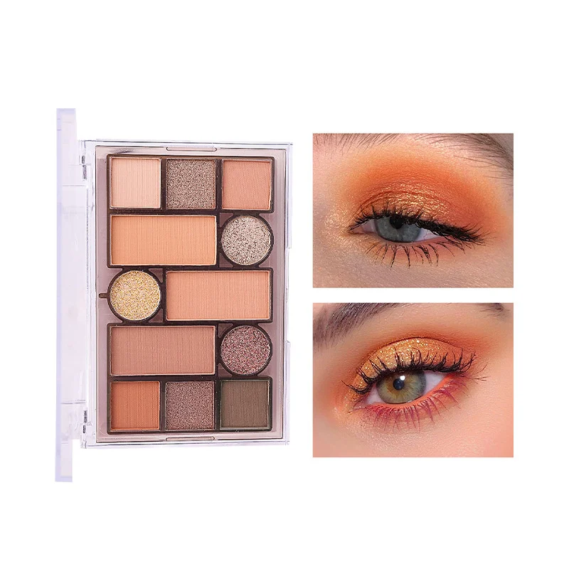 

12 Colors Eyeshadow Palette Professional Matte Glitter Shimmer Eye Shadow Pigment Long Lasting Waterproof Beauty Makeup Cosmetic