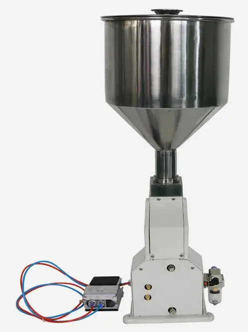

5~50ml Pneumatic Cream Lotion Filling Machine with foot pedal