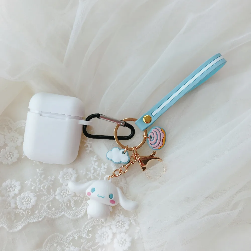 Модный Забавный Мягкий силиконовый чехол для Apple Airpods с мультяшными животными, кукла Санрио, противоударный чехол для Apple, гарнитура для Airpods, чехол