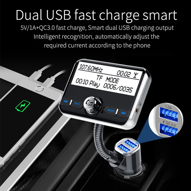 Автомобильный DAB + цифровой радиоприемник Jilang с FM-передатчиком AUX Bluetooth комплект