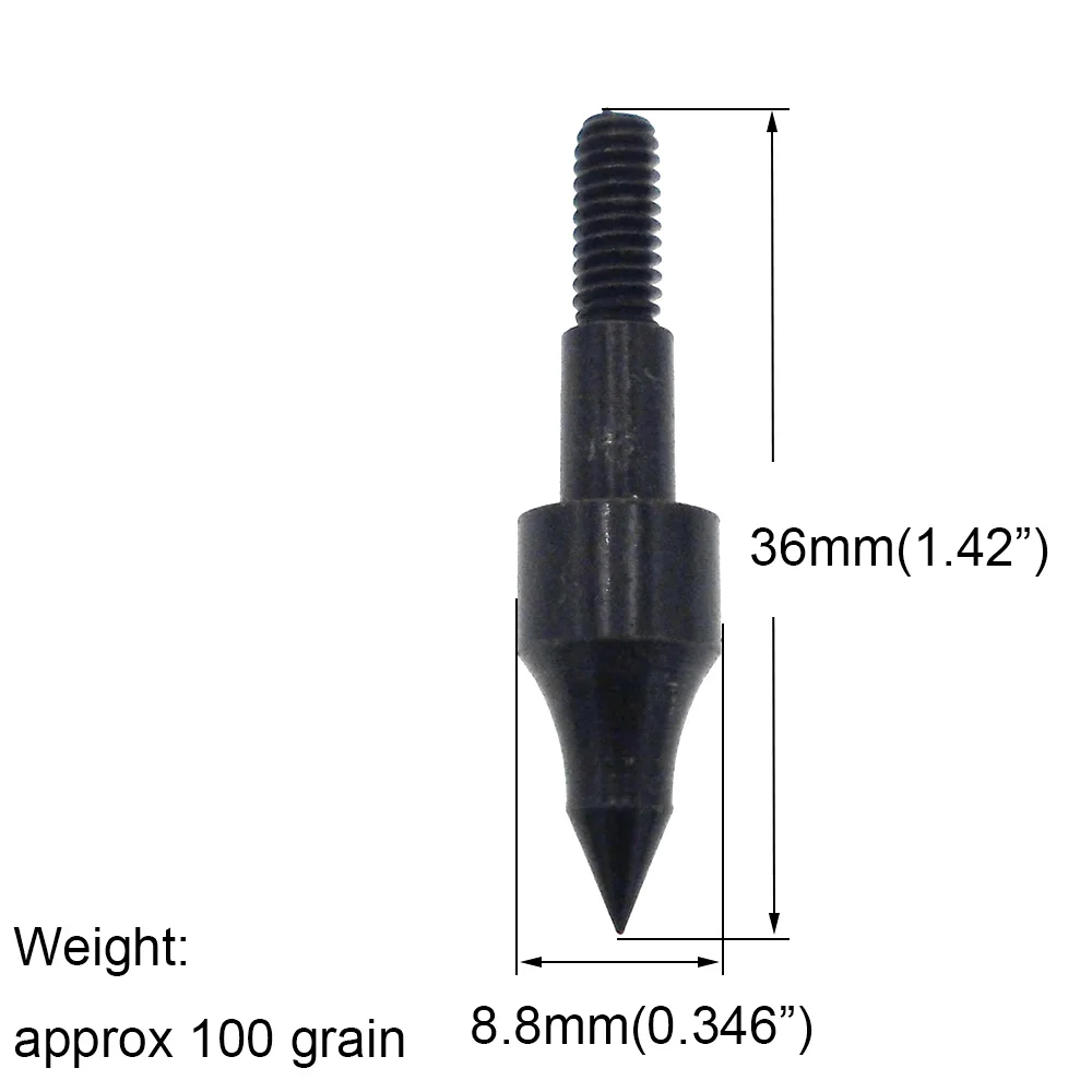 30 шт. 100 зерен стрелы винтовые вставки наконечники для стрельбы из лука