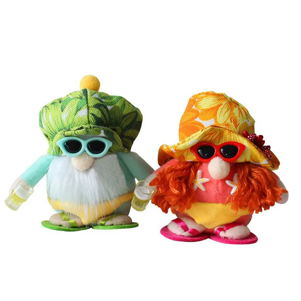 

Love Cute Dwarf Beach Doll Seaside Bikini Faceless Old Doll Creative Elf Doll Decoration Beach Seaside Bikini Gnome Toys