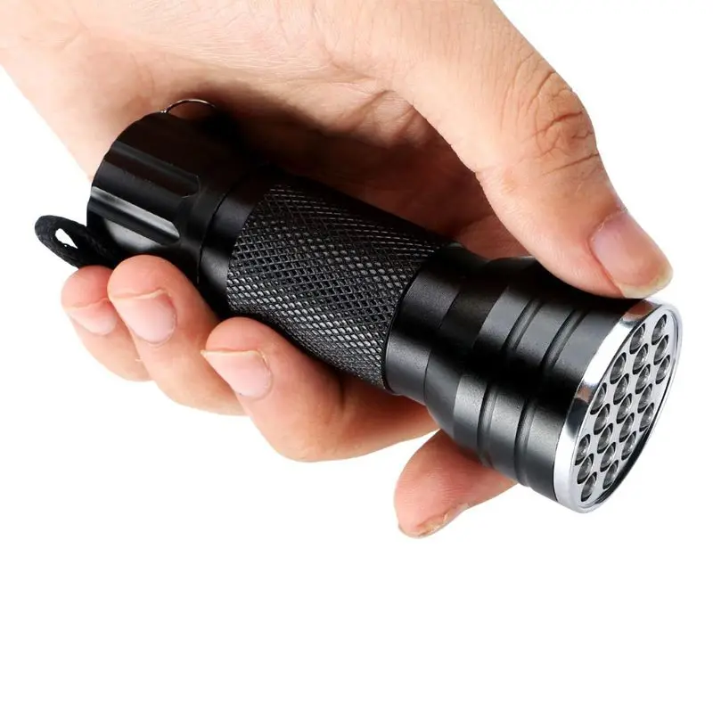 

LED UV Flashlights bright torch Ultraviolet Black Light lamp Flashlight 12 LED 21LED UV Light pratical inspection light