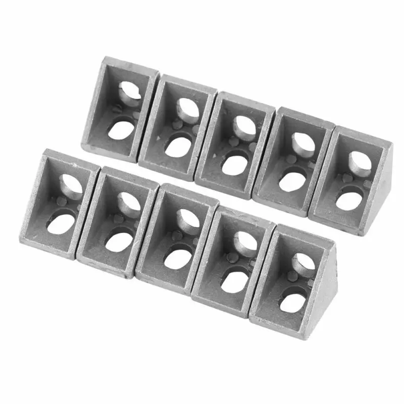 

5/10pcs corner fitting corner aluminum connector bracket fastener 2020 3030 4040 2028 3060 series industrial aluminum profile