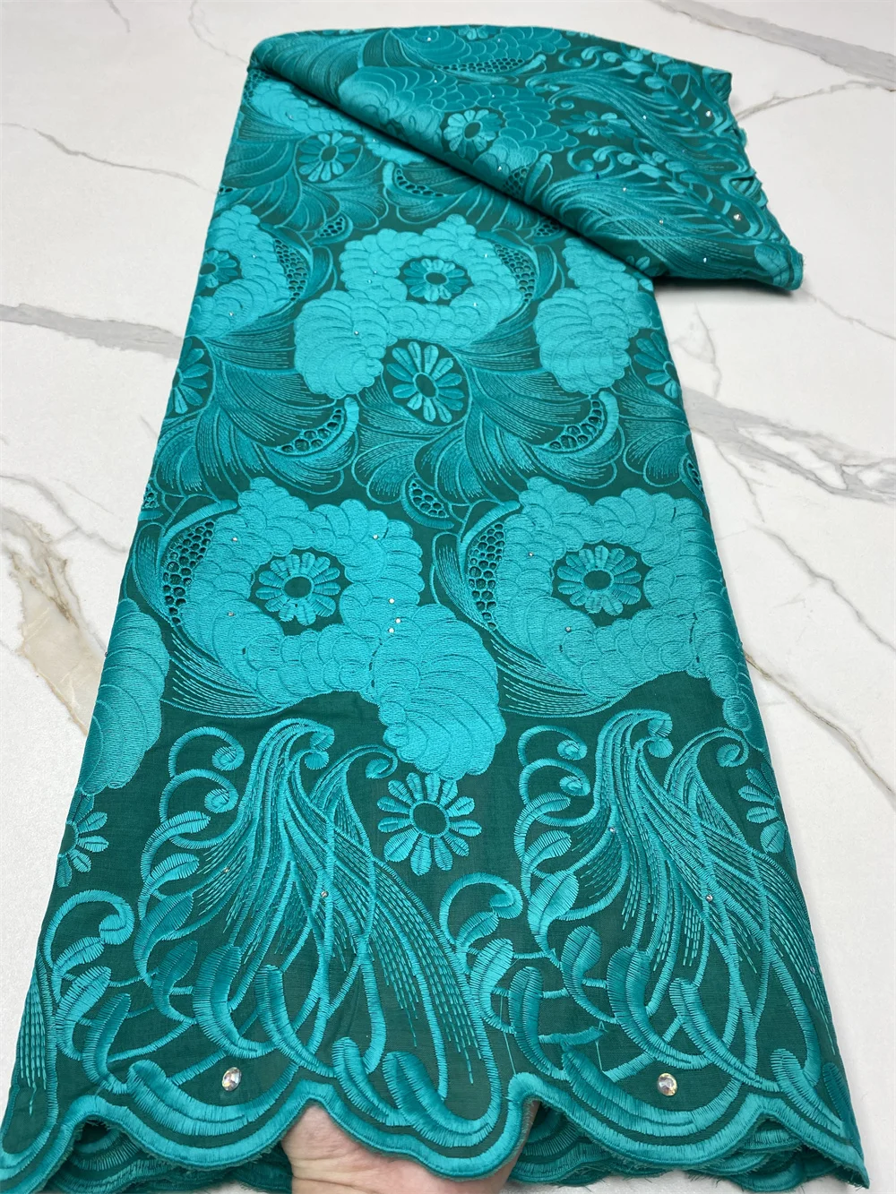 NI.AI нигерийская хлопковая кружевная ткань высокое качество кружево 2022