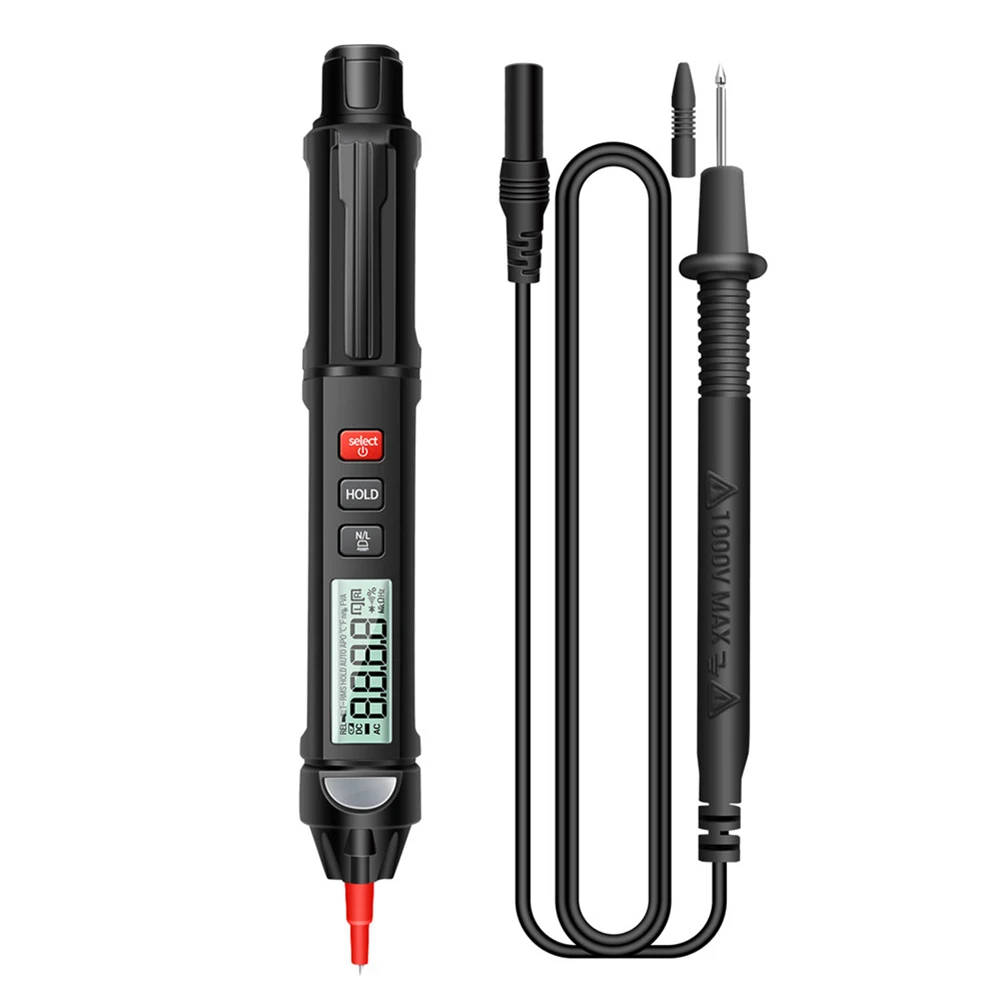 

A3007 Digital Multimeter Pen 6000 Count Non Contact AC/DC Diode Tester Tool