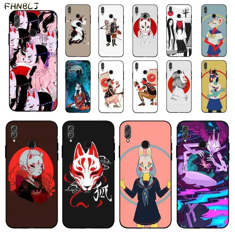 FHNBLJ чехол для телефона из мягкого силикона и ТПУ в японском стиле аниме лиса Huawei