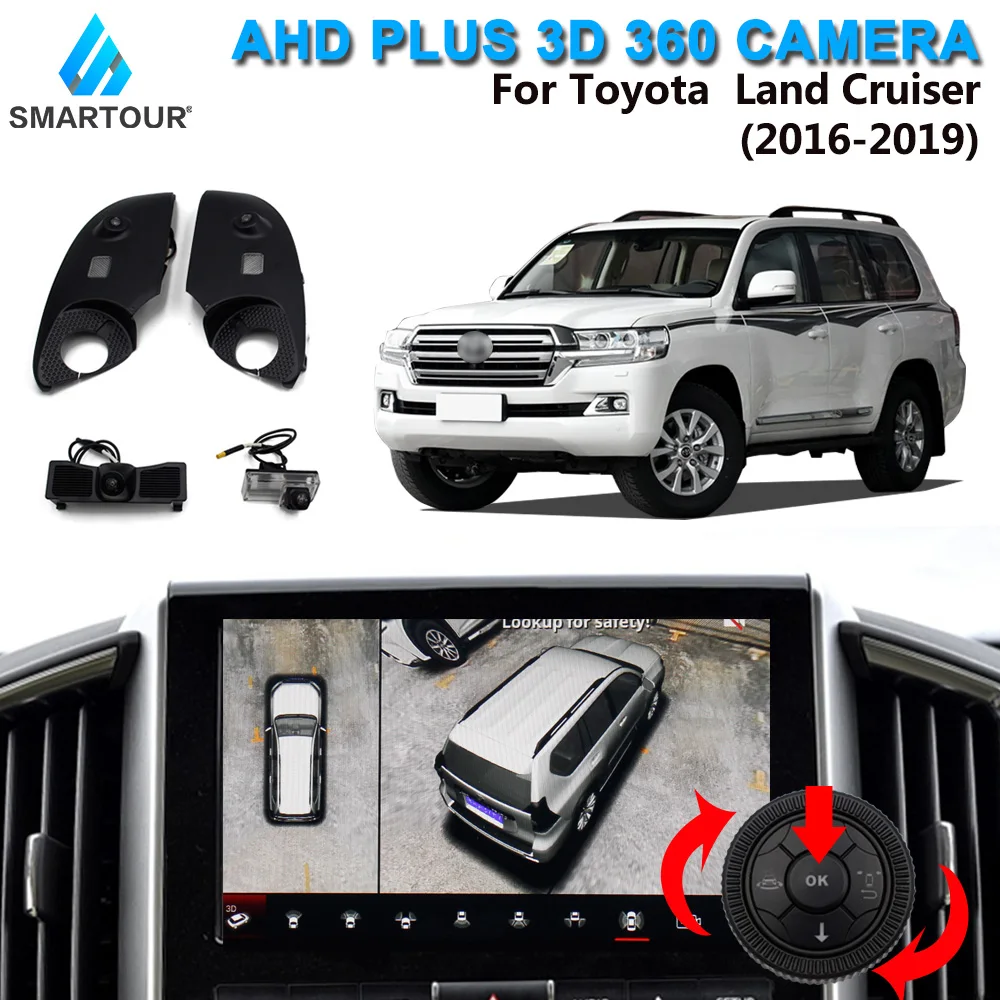 Автомобильная 3d камера с поворотом на 360 градусов панорамным 4 мя боковыми