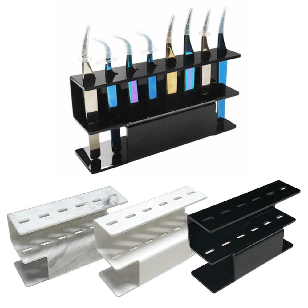 Акриловые пинцеты для ресниц с 8 отверстиями стойка-держатель пинцета стеллаж