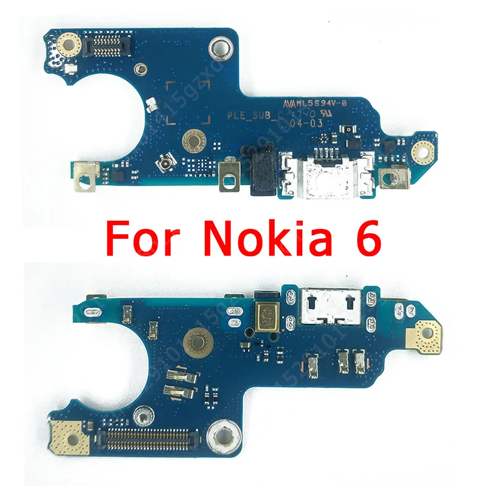 Оригинальная зарядная Плата USB для Nokia 6 порт зарядки печатная плата док разъем