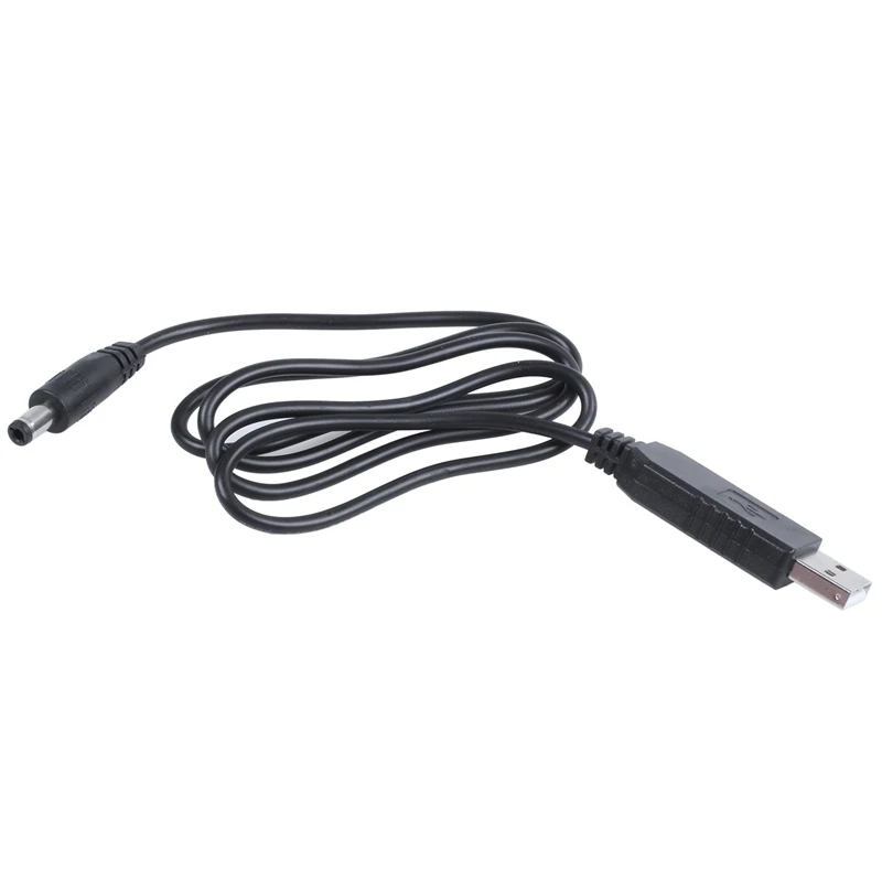 USB DC 5V к 12V 2 1mm X 5 5mm модуль конвертер баррель мужской разъем кабеля питания кабель 1M