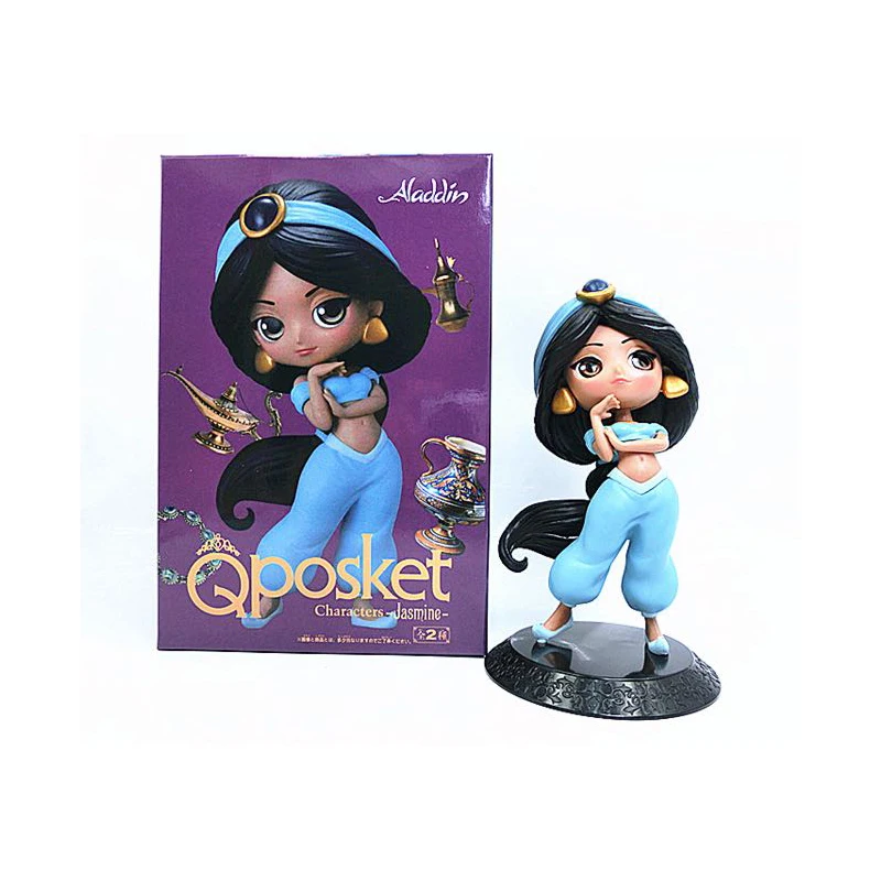 Aladdin Фигурки принцесс Дисней Эльза Анна Рапунцель Белль Золушка Алиса Белоснежка Ариэль Фигурки ПВХ Коллекция моделей - Цвет: Aladdin