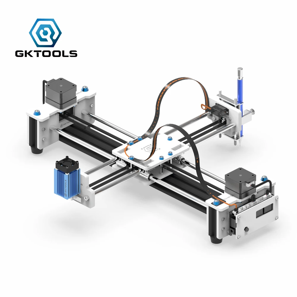 Чертежная машина Новое обновление GKDraw X3 DIY акрил Corexy XY Drawbot GRBL плоттер Комплект Надписи робот ЧПУ
