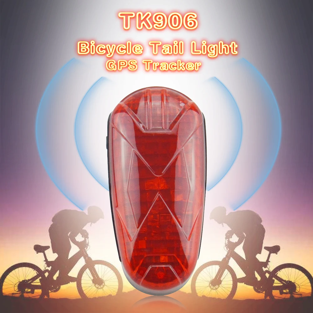 Водонепроницаемый GPS трекер TK906 для отслеживания велосипедов добавьте сигнал SOS