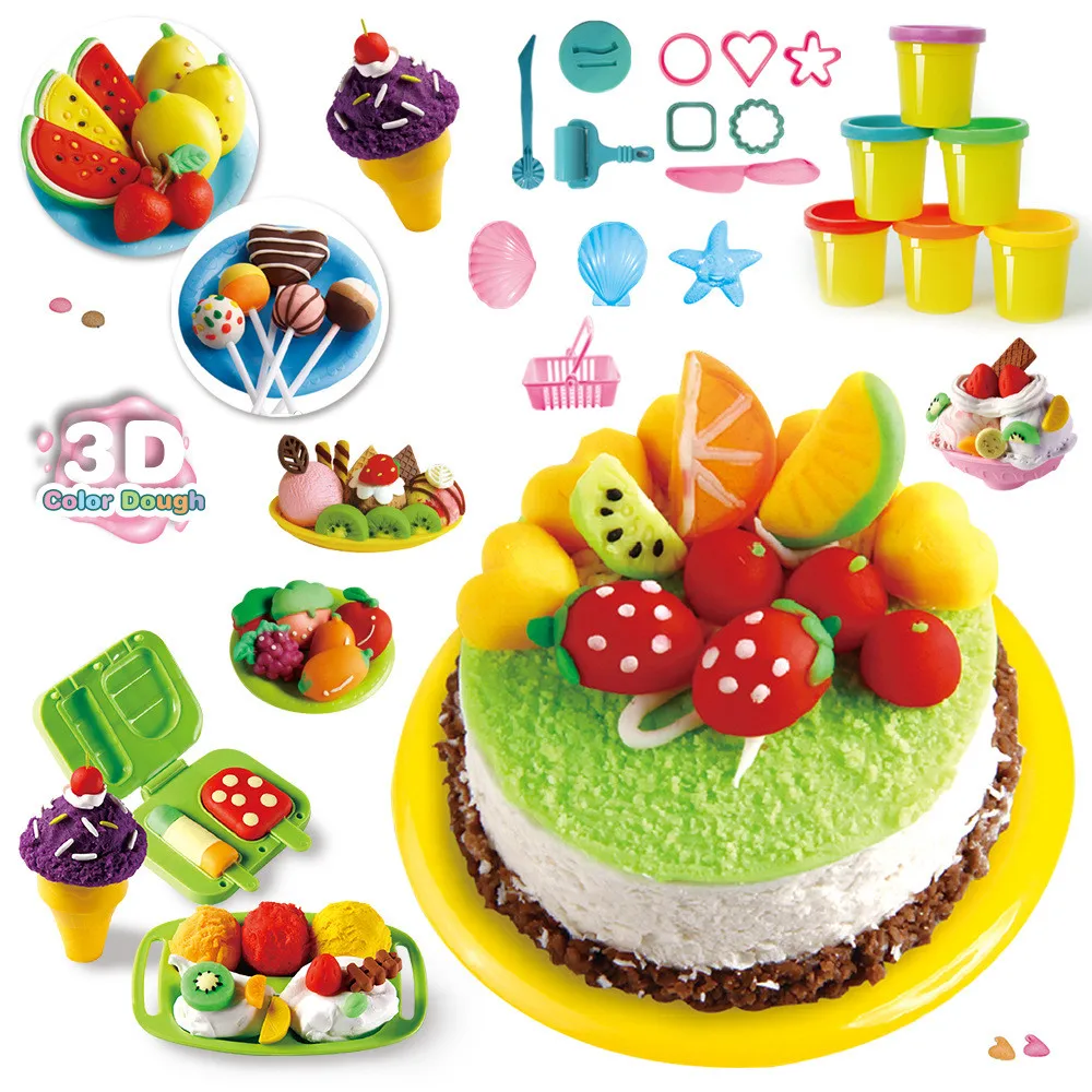 Набор форм для теста набор мороженого ледяного пирога мягкая глина пластилин