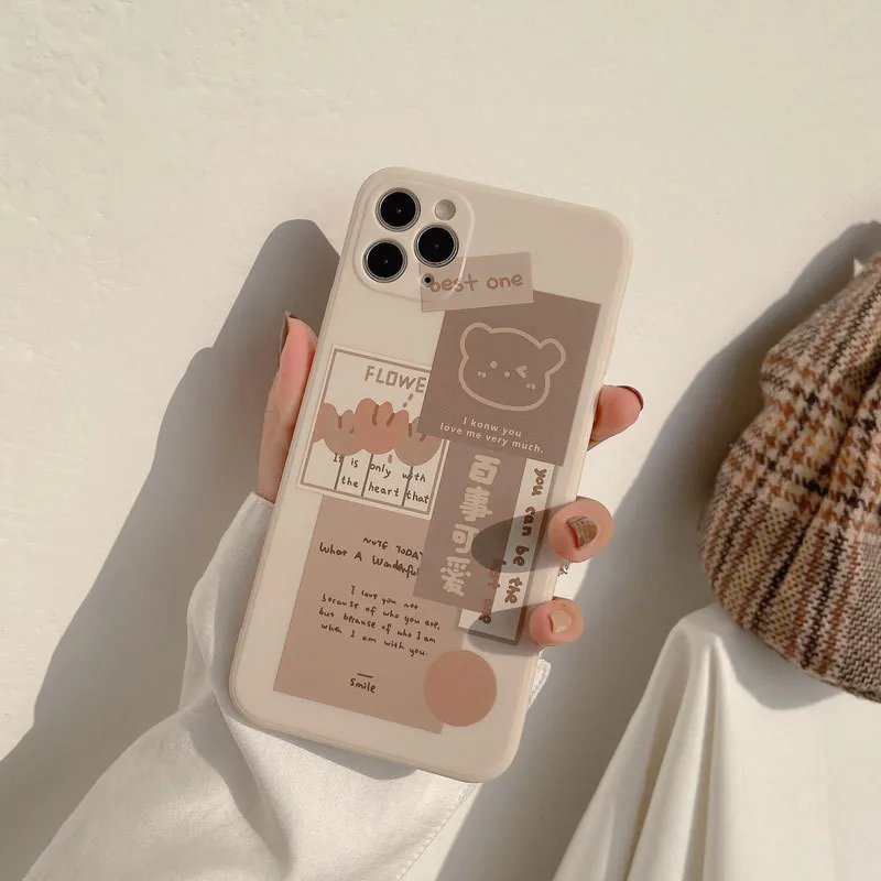 

Cute Cartoon Silicone Soft Phone Case For iPhone 7 8 Plus 2020 SE X XR XS Max 11 11Pro Max 12 13 12Pro Max Mini Case Capinha