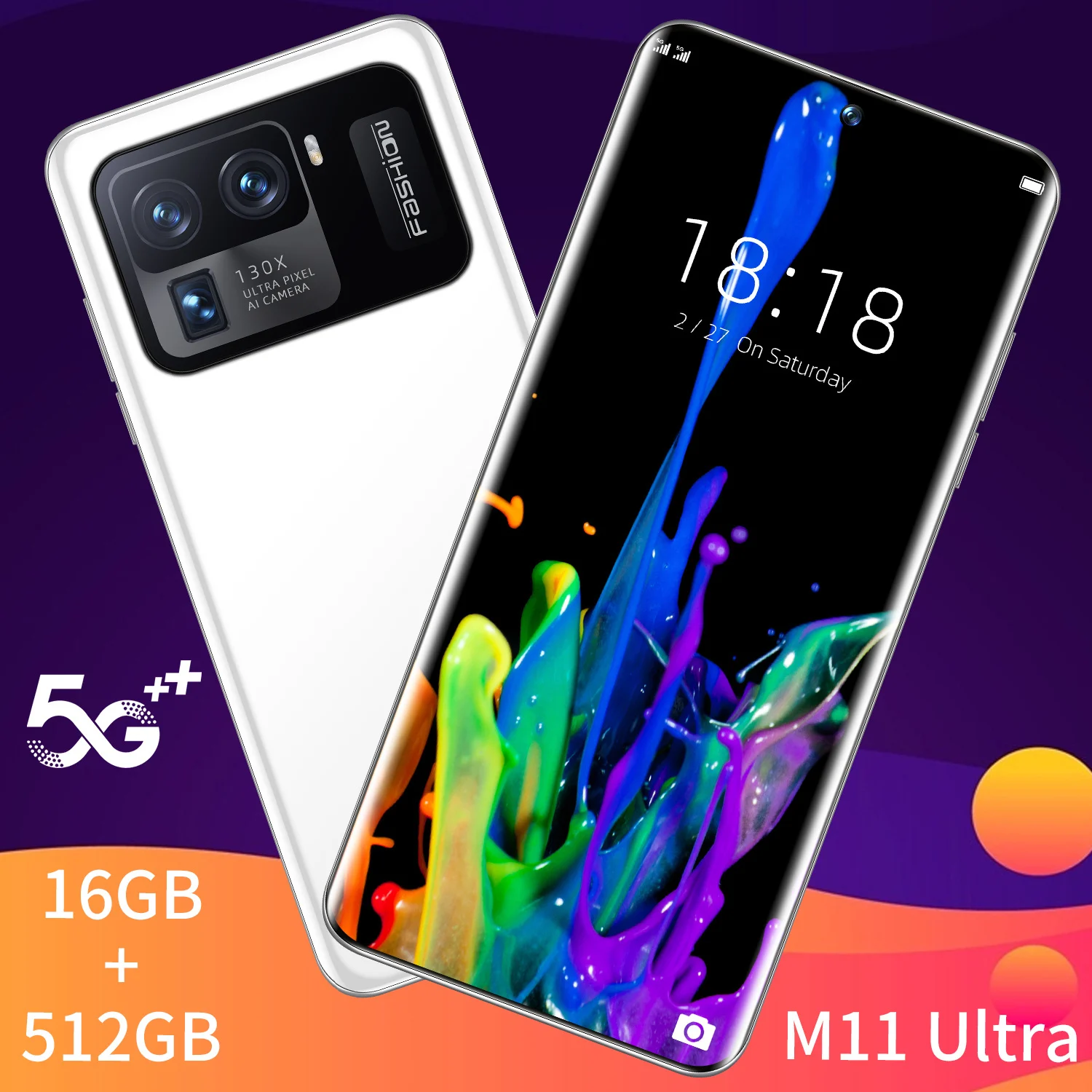 

Global Version Xiao M11 Ultra 7.3inch 12+512GB Smartphone 6800mAh Battery Support Google Play GPS 5G Android 10.0 Network Phone